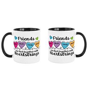 Friends Heartstrings Mug - 11oz - Black